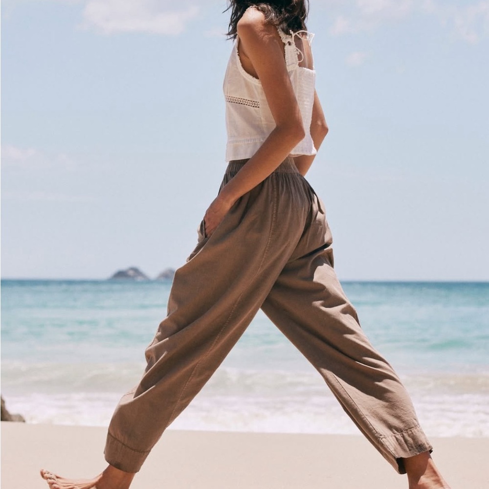 Free People Preppy Poplin Pull on trouser